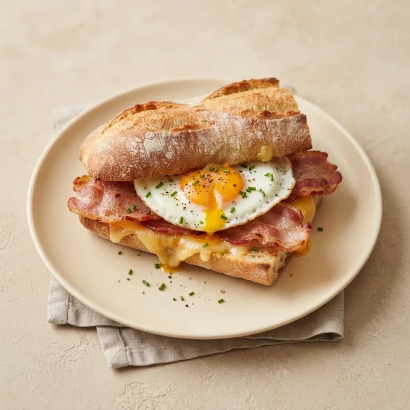 Greggs Bacon Breakfast Baguette