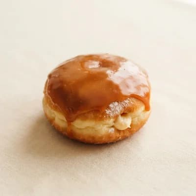 Greggs Caramel Custard Doughnut