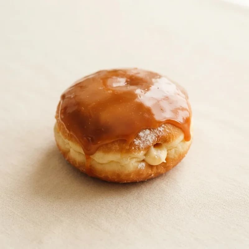 Greggs Caramel Custard Doughnut