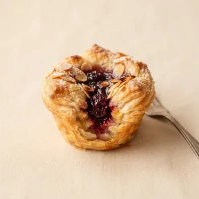 Greggs Cherry Bakewell Muffin