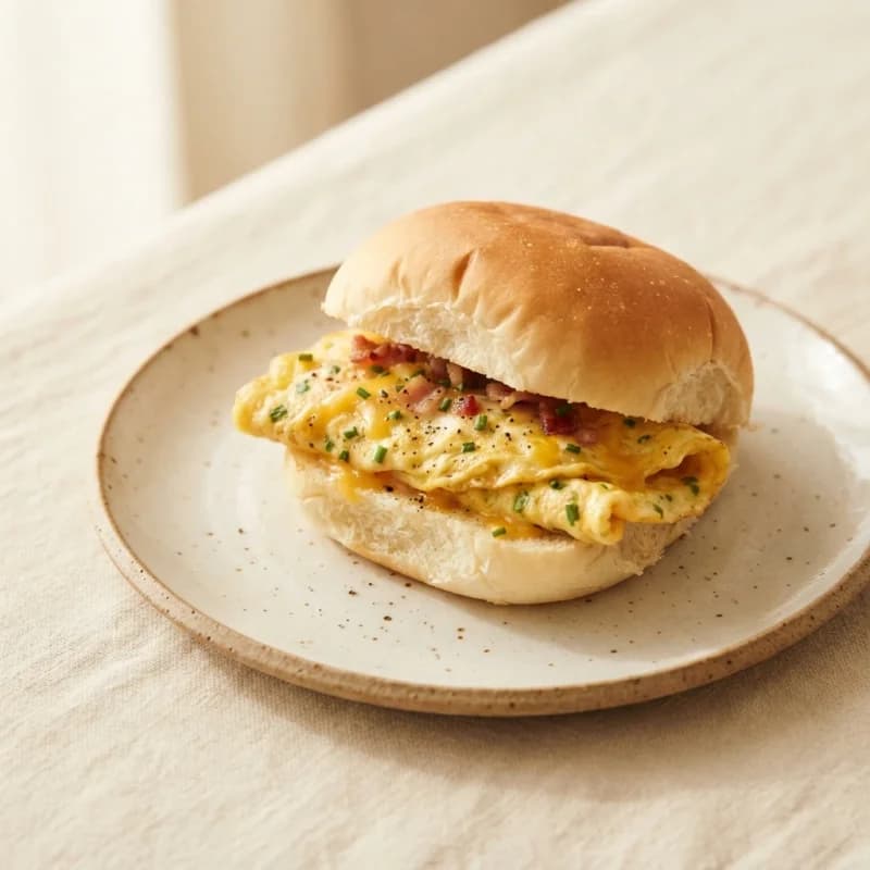 Greggs Omelette Breakfast Roll