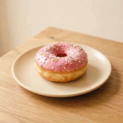 Greggs Pink Jamie Doughnut
