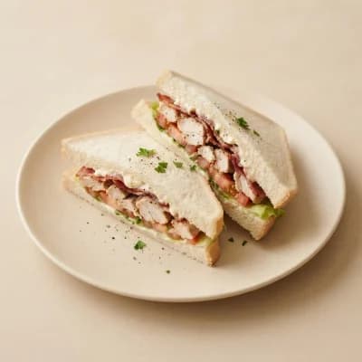 Greggs Roast Chicken Mayonnaise and Bacon Sandwich