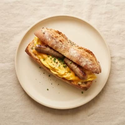 Greggs Sausage and Omelette Breakfast Baguette