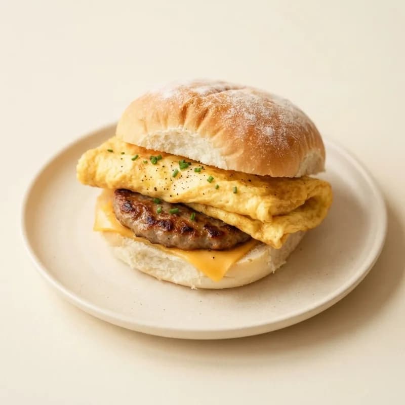 Greggs Sausage & Omelette Breakfast Roll
